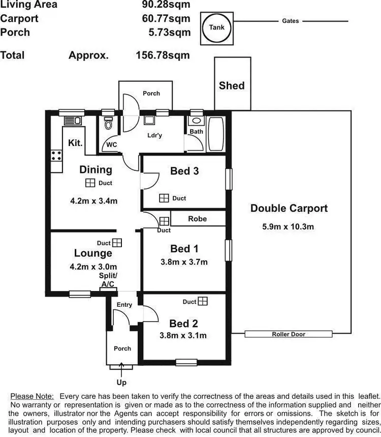 Floorplan of Homely house listing, 17 Mc Carthy Avenue, Hectorville SA 5073