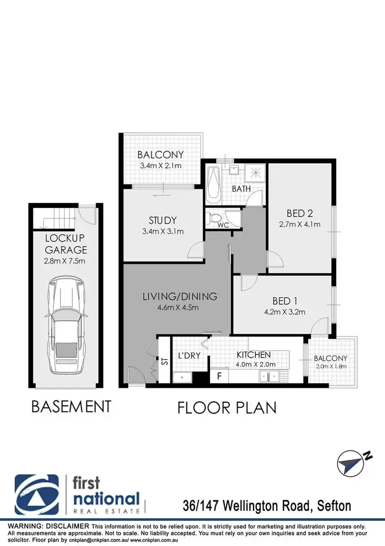 Floorplan of Homely unit listing, 36/147 Wellington Road, Sefton NSW 2162