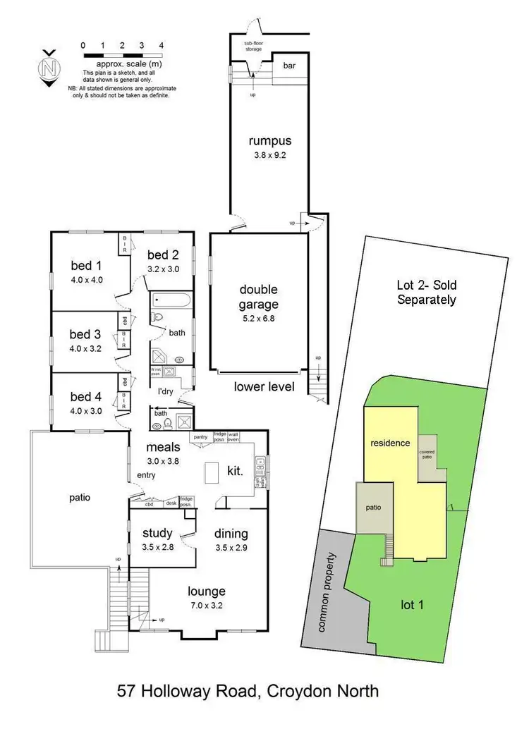 Floorplan of Homely house listing, 57 Holloway Road, Croydon North VIC 3136