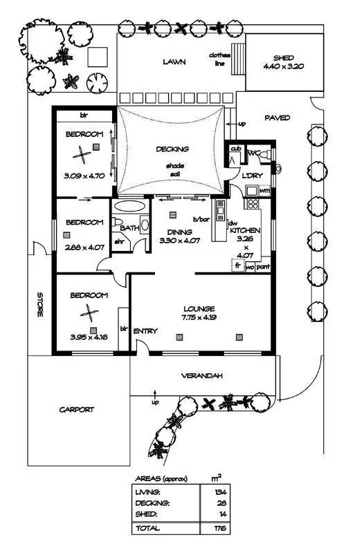 Floorplan of Homely house listing, 13 Heather Avenue, Windsor Gardens SA 5087