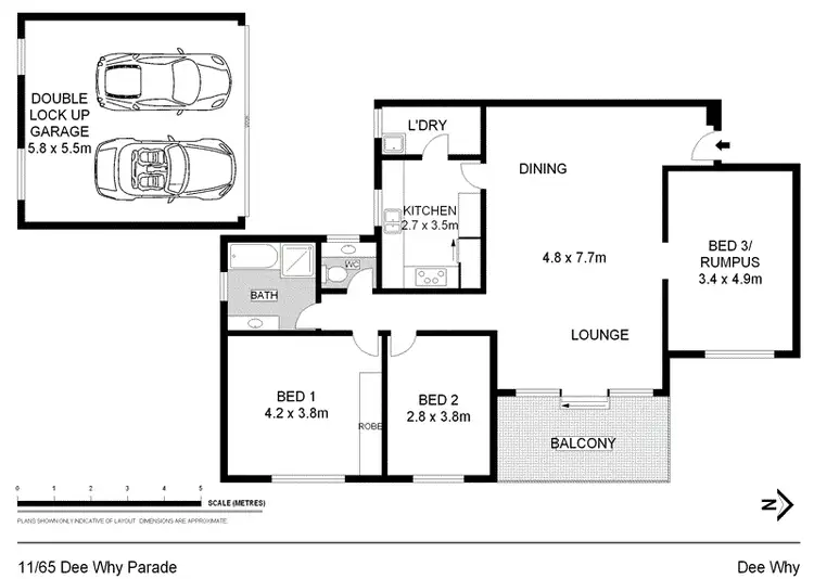 Floorplan of Homely unit listing, 11/63-65 Dee Why Parade, Dee Why NSW 2099