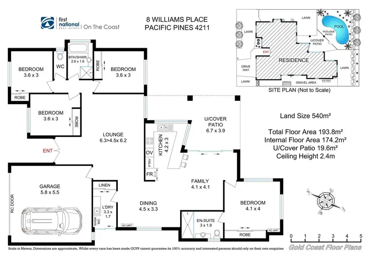 Floorplan of Homely house listing, 8 Williams Place, Pacific Pines QLD 4211