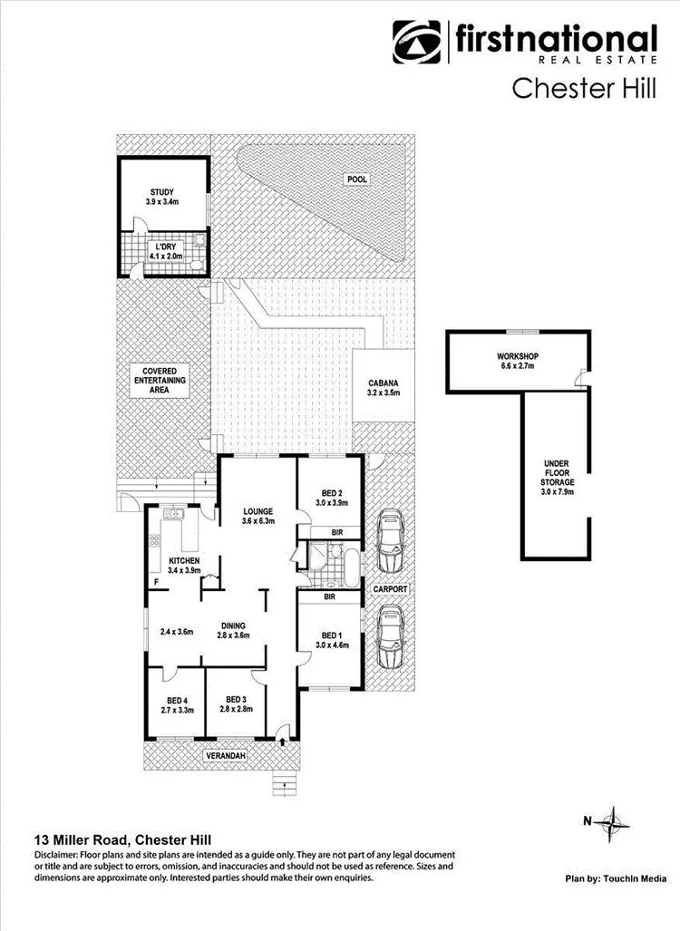 Floorplan of Homely house listing, 13 Miller Road, Chester Hill NSW 2162