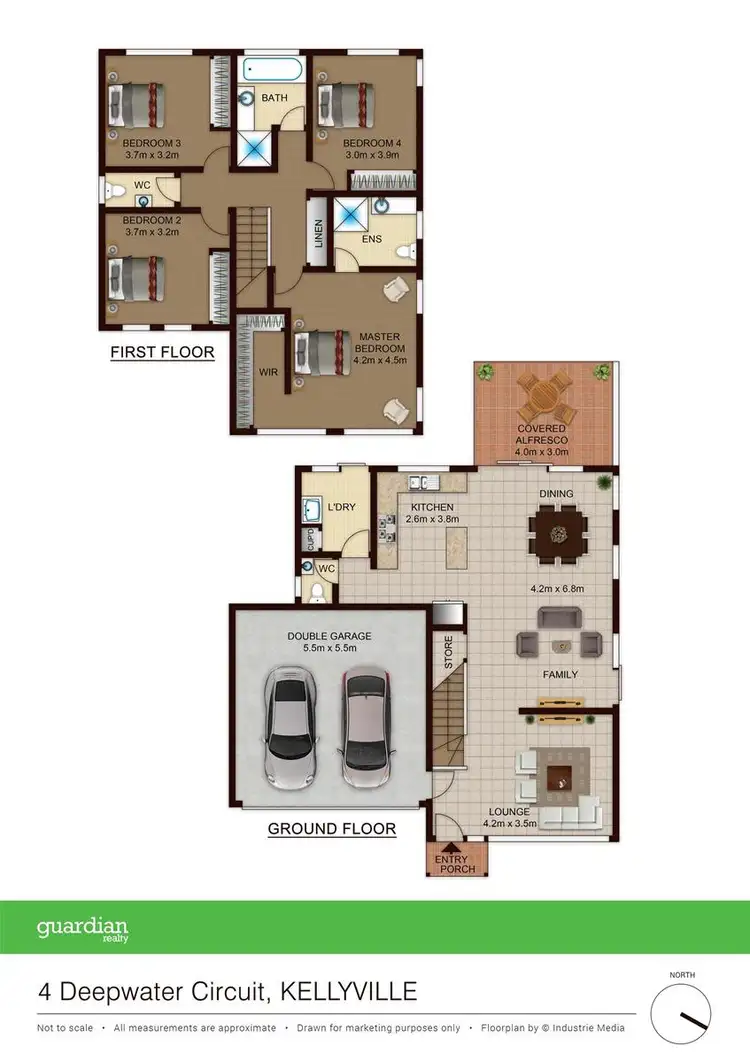 Floorplan of Homely house listing, 4 Deepwater Circuit, Kellyville NSW 2155