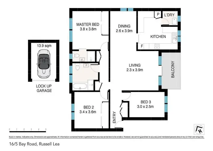 Floorplan of Homely apartment listing, 16/5 Bay Road, Russell Lea NSW 2046