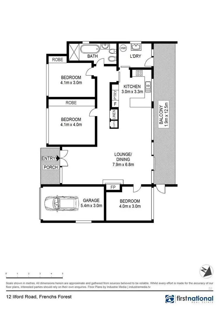 Floorplan of Homely house listing, 12 Ilford Road, Frenchs Forest NSW 2086