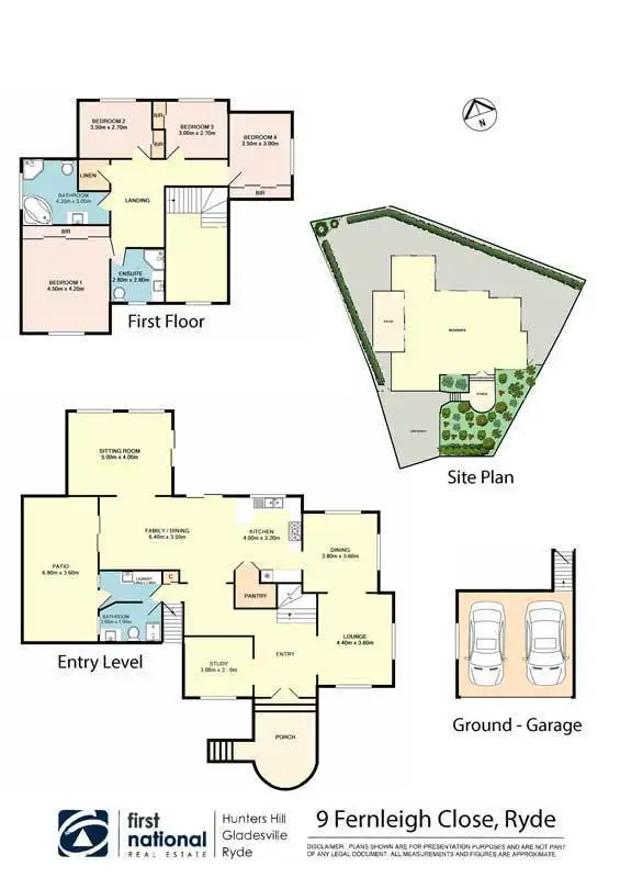 Floorplan of Homely house listing, 9 Fernleigh Close, Ryde NSW 2112
