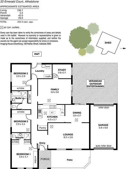 Floorplan of Homely house listing, 22 Emerald Court, Athelstone SA 5076