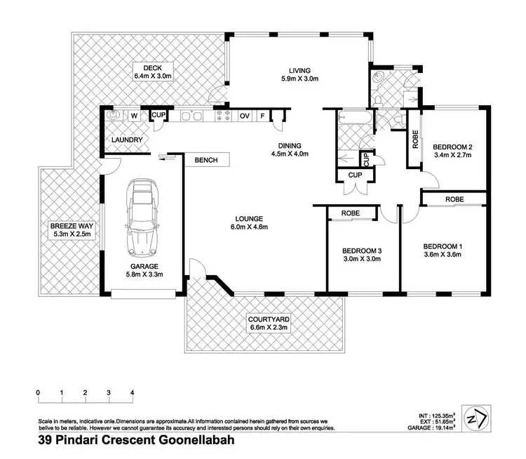 Floorplan of Homely house listing, 39 Pindari Crescent, Goonellabah NSW 2480