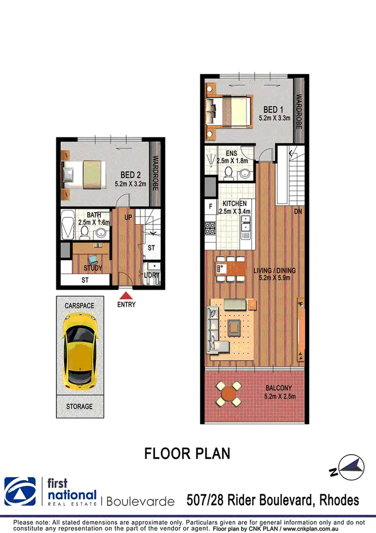 Floorplan of Homely apartment listing, 507/28 Rider Boulevard, Rhodes NSW 2138