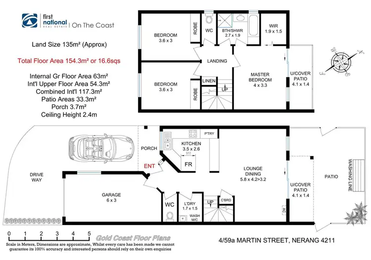 Floorplan of Homely townhouse listing, 4/59a Martin Street, Nerang QLD 4211