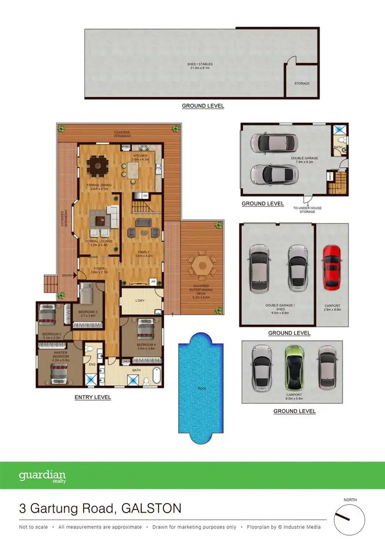 Floorplan of Homely house listing, 3 Gartung Road, Galston NSW 2159