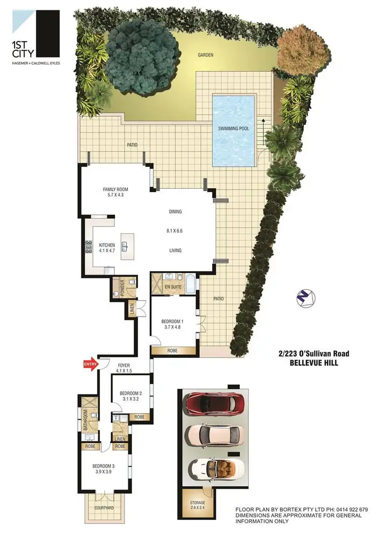 Floorplan of Homely apartment listing, 2/223 O'Sullivan Road, Bellevue Hill NSW 2023