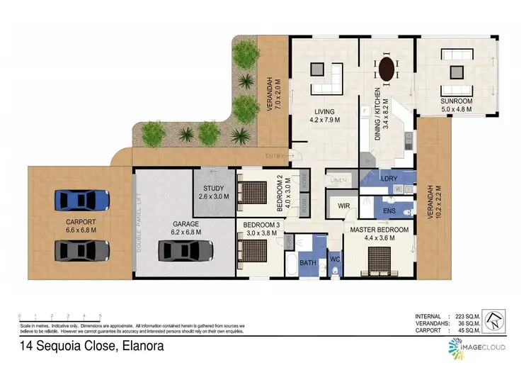 Floorplan of Homely house listing, 14 Sequoia Close, Elanora QLD 4221