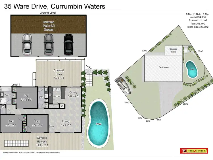 Floorplan of Homely house listing, 35 Ware Drive, Currumbin Waters QLD 4223