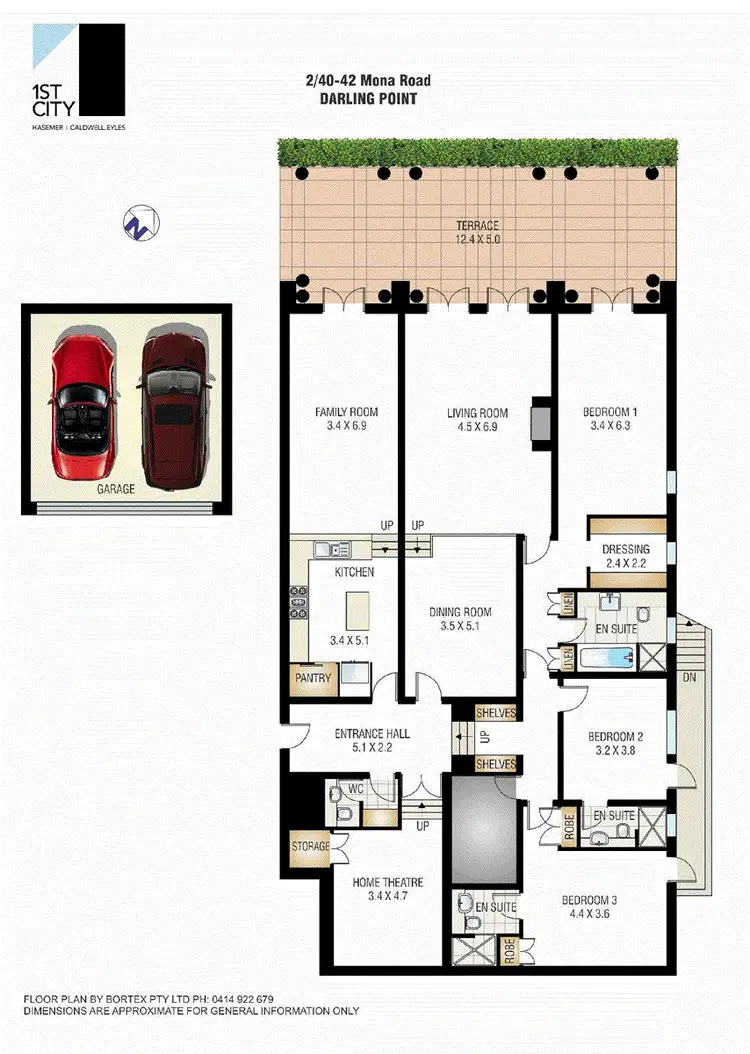 Floorplan of Homely apartment listing, 2/40-42 Mona Road, Darling Point NSW 2027