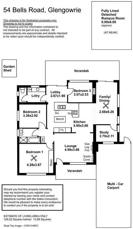 Floorplan of Homely house listing, 54 Bells Road, Glengowrie SA 5044