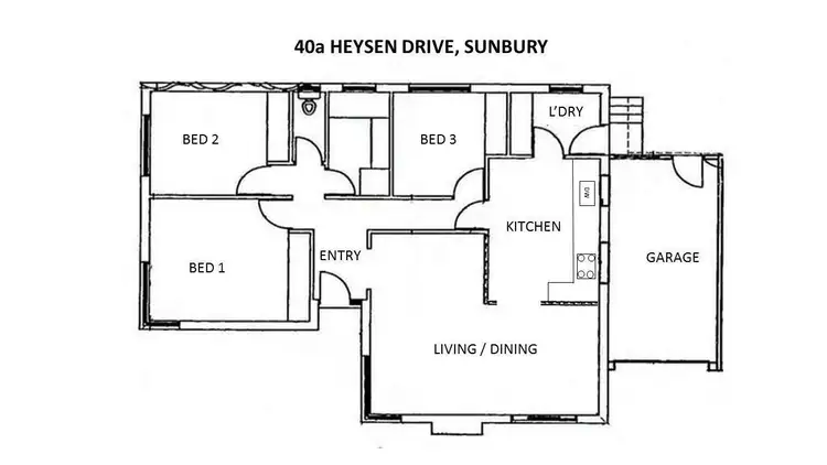 Floorplan of Homely house listing, 40A Heysen Drive, Sunbury VIC 3429