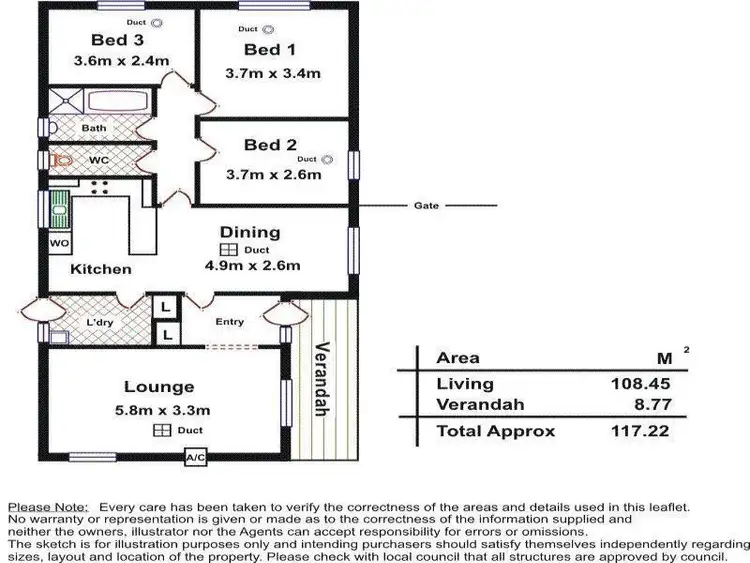 Floorplan of Homely house listing, 4 Mankina Grove, Morphett Vale SA 5162