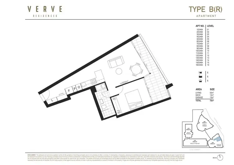 Floorplan of Homely unit listing, 1603/464 King Street, Newcastle NSW 2300