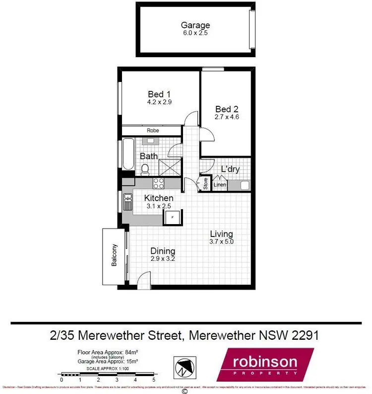 Floorplan of Homely unit listing, 2/35 Merewether Street, Merewether NSW 2291