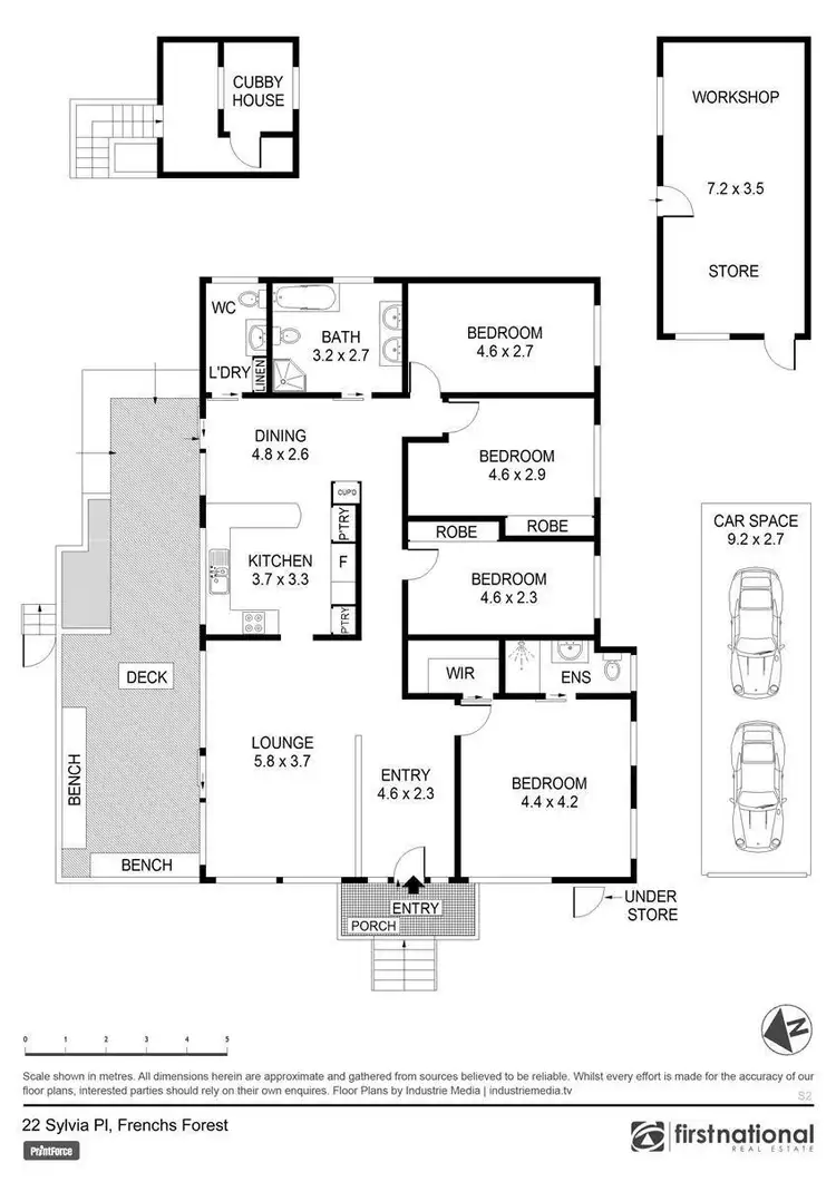 Floorplan of Homely house listing, 22 Sylvia Place, Frenchs Forest NSW 2086