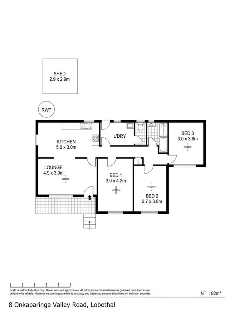 Floorplan of Homely house listing, 8 Onkaparinga Street, Lobethal SA 5241