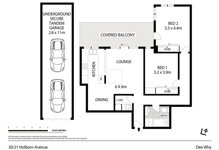 Floorplan of Homely unit listing, 30/21-27 Holborn Avenue, Dee Why NSW 2099