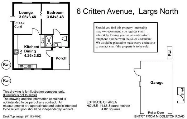 Floorplan of Homely house listing, 6 Critten Avenue, Largs North SA 5016