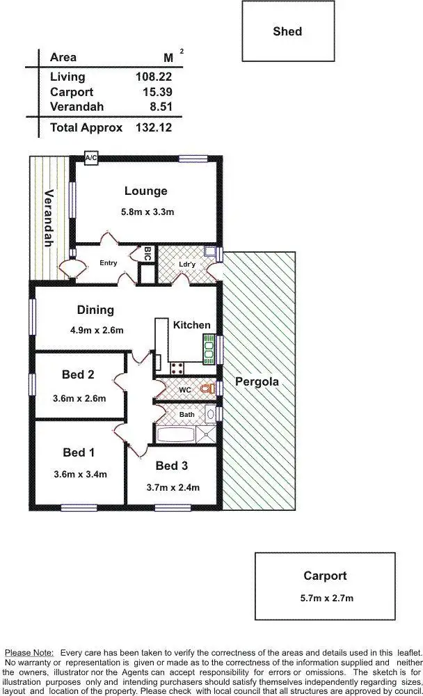 Floorplan of Homely house listing, 12 Advance Court, Noarlunga Downs SA 5168