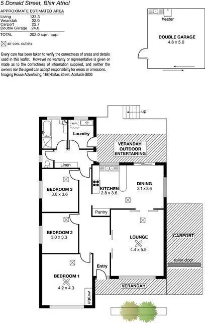 Floorplan of Homely house listing, 5 Donald Street, Blair Athol SA 5084