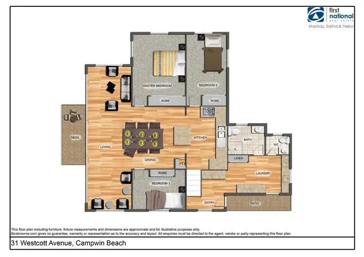 Floorplan of Homely house listing, 31 Westcott Avenue, Campwin Beach QLD 4737