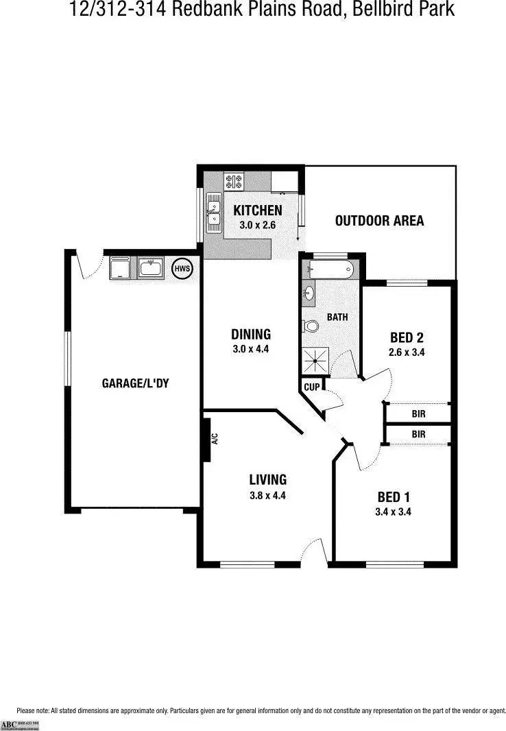 Floorplan of Homely apartment listing, 12/312-314 Redbank Plains Road, Bellbird Park QLD 4300
