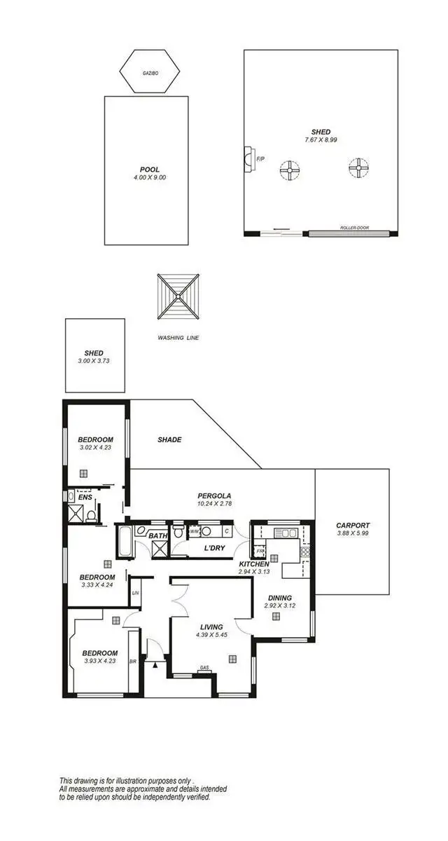 Floorplan of Homely house listing, 1 Bournemouth Avenue, Hove SA 5048