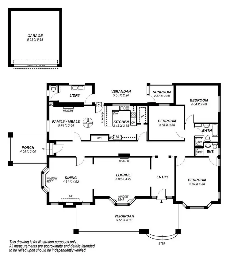 Floorplan of Homely house listing, 366 Portrush Road, Tusmore SA 5065