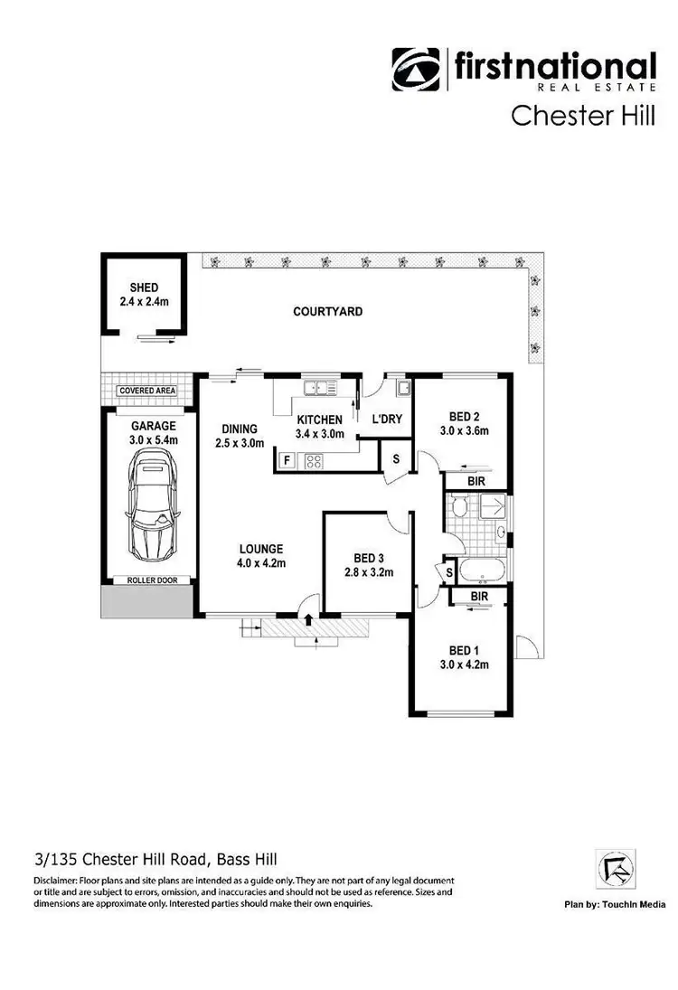 Floorplan of Homely villa listing, 3/135 Chester Hill Road, Bass Hill NSW 2197