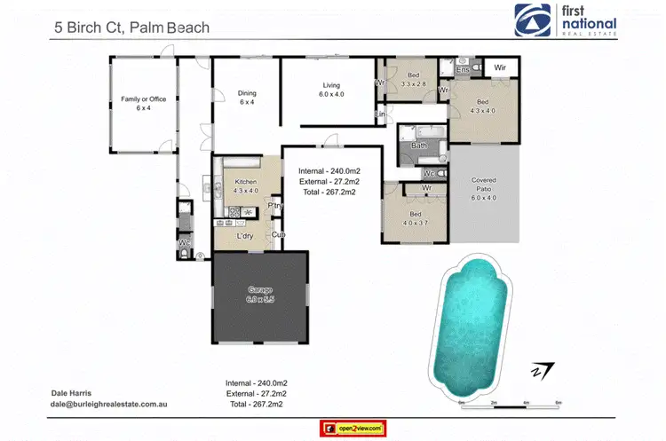 Floorplan of Homely house listing, 5 Birch Court, Palm Beach QLD 4221