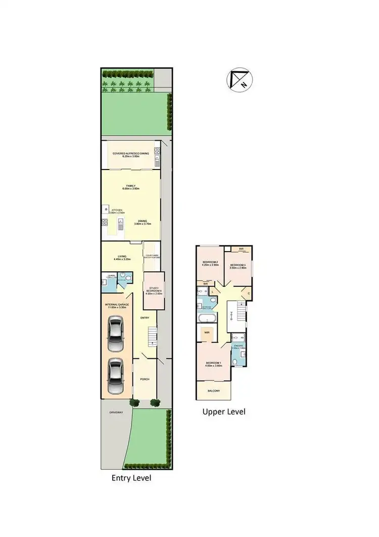 Floorplan of Homely semi-detached listing, 1/5 Suttor Avenue, Ryde NSW 2112