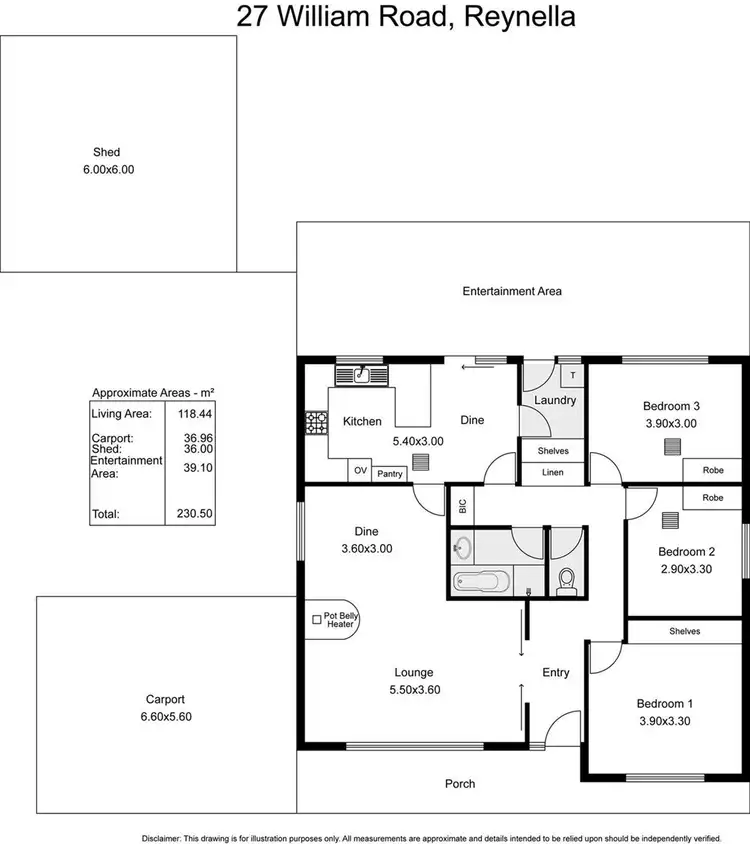 Floorplan of Homely house listing, 27 William Road, Reynella SA 5161