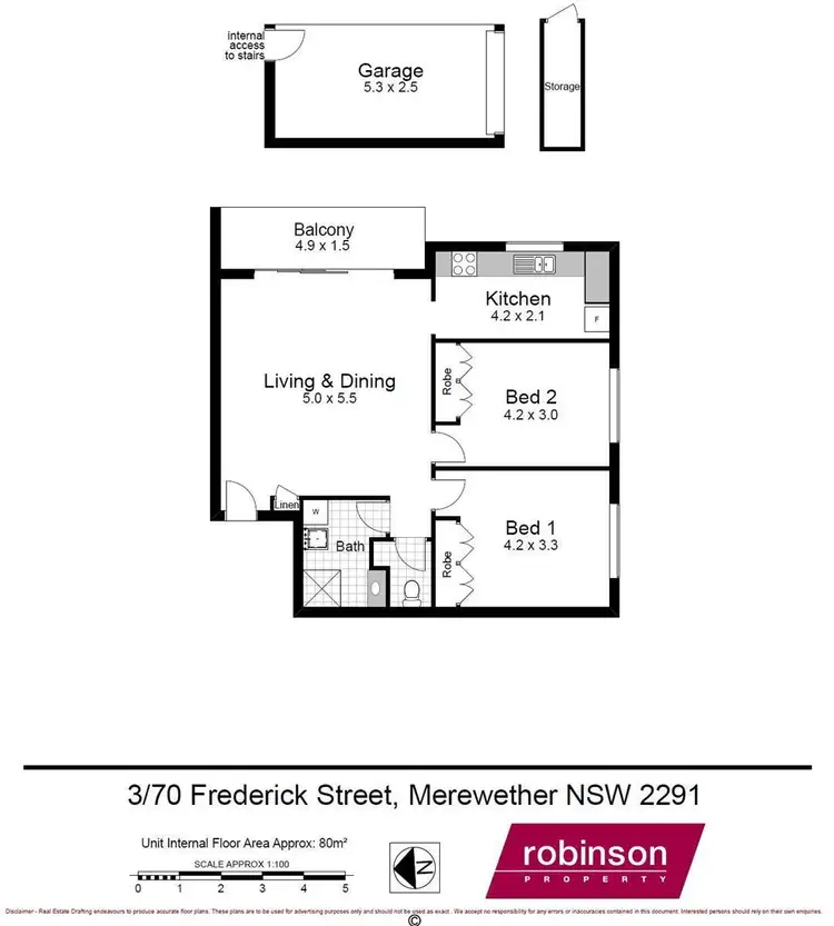 Floorplan of Homely unit listing, 3/70 Frederick Street, Merewether NSW 2291
