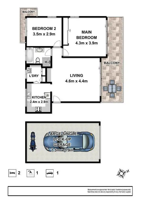 Floorplan of Homely apartment listing, 8/104 Ocean Street, Narrabeen NSW 2101
