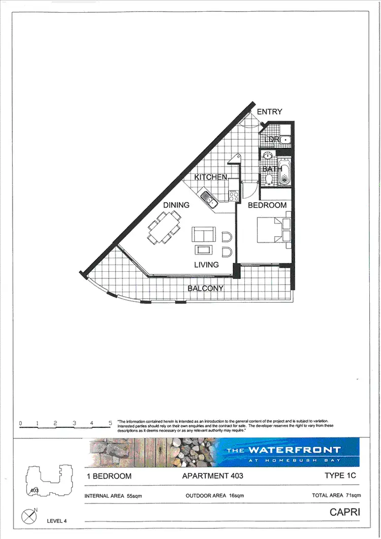 Floorplan of Homely apartment listing, 403/1 The Piazza, Wentworth Point NSW 2127