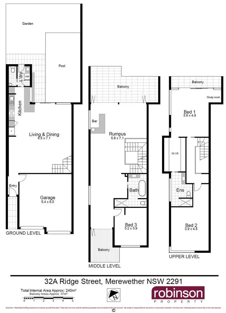 Floorplan of Homely house listing, 32A Ridge Street, Merewether NSW 2291
