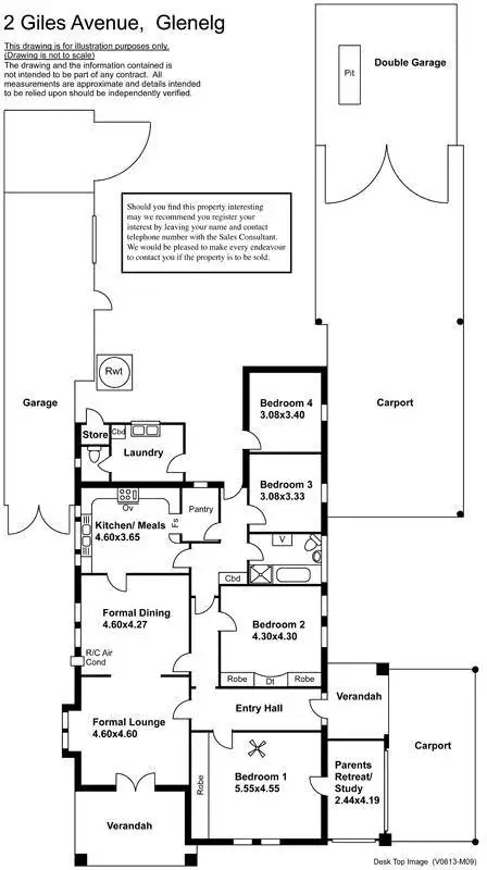 Floorplan of Homely house listing, 2 Giles Avenue, Glenelg SA 5045