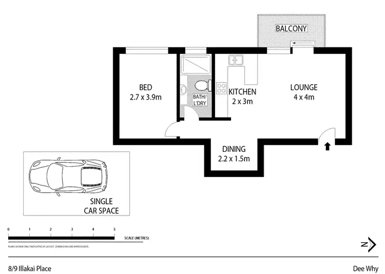 Floorplan of Homely unit listing, 8/9 Ilikai Place, Dee Why NSW 2099