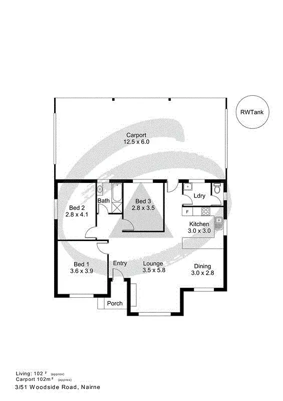 Floorplan of Homely house listing, 3/51 Woodside Road, Nairne SA 5252