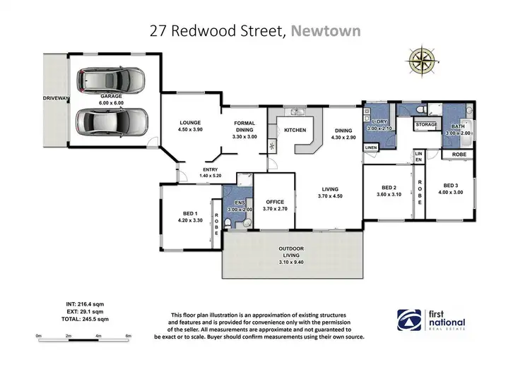 Floorplan of Homely house listing, 27 Redwood Street, Newtown QLD 4350