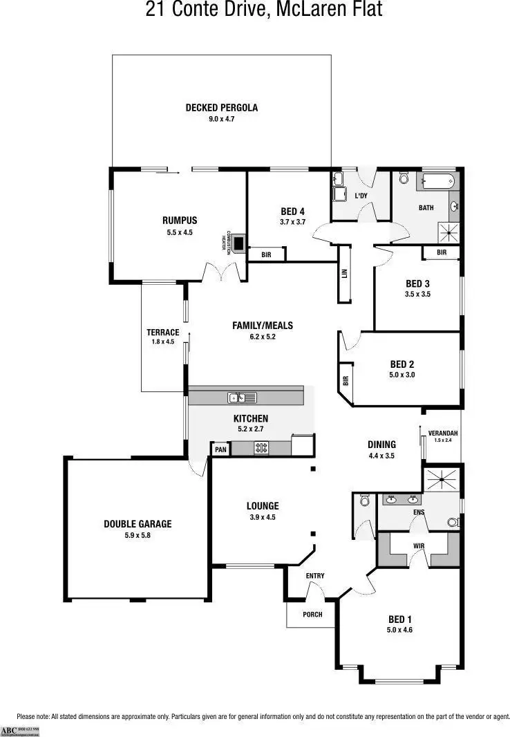Floorplan of Homely house listing, 21 Conte Drive, Mclaren Flat SA 5171