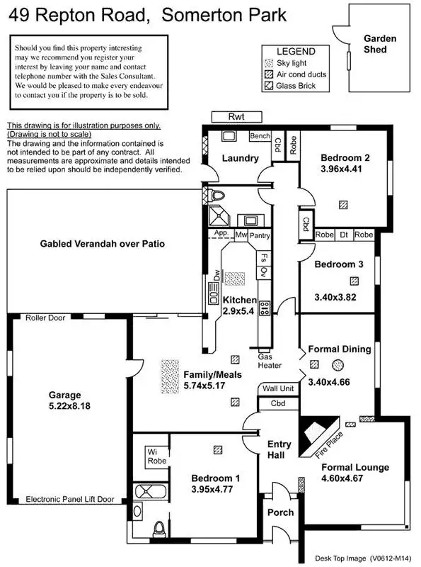 Floorplan of Homely house listing, 49 Repton Road, Somerton Park SA 5044