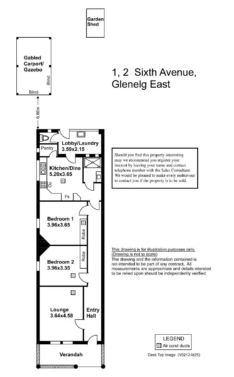 Floorplan of Homely house listing, 1/2 Sixth Avenue, Glenelg East SA 5045